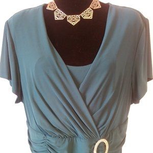 Women's 22W R&M Richards Deep Emerald Dress